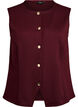Sleeveless blouse with decorative buttons, Red, Packshot image number 0