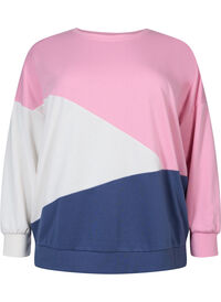 Sweatshirt med colour-block