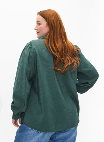 Long-sleeved shirt in TENCEL™ Modal, Dark Forest, Model image number 1
