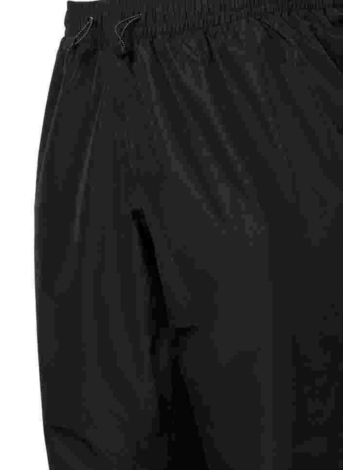 Rain trousers with reflectors, Black w. Reflex, Packshot image number 2