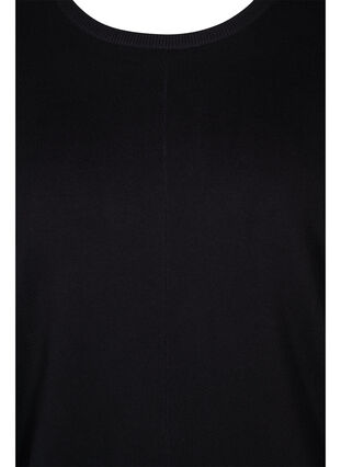 Knitted tunic in viscose blend, Black, Packshot image number 2