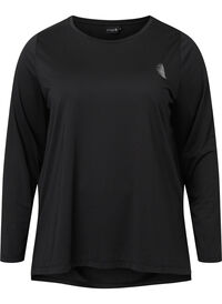 Long-sleeved training blouse with structure