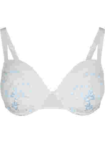 Underwired bra with lace