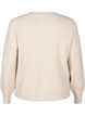 Rib knit cardigan with buttons, Beige, Packshot image number 1