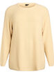 Knitted jumper with a diagonal pattern and raglan sleeves, Yellow, Packshot image number 0