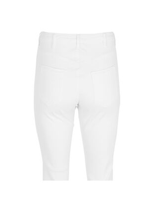 High waisted Amy capri jeans with super slim fit, Bright White, Packshot image number 1