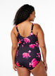 Swimsuit with draping and wrap effect, Black, Model image number 1
