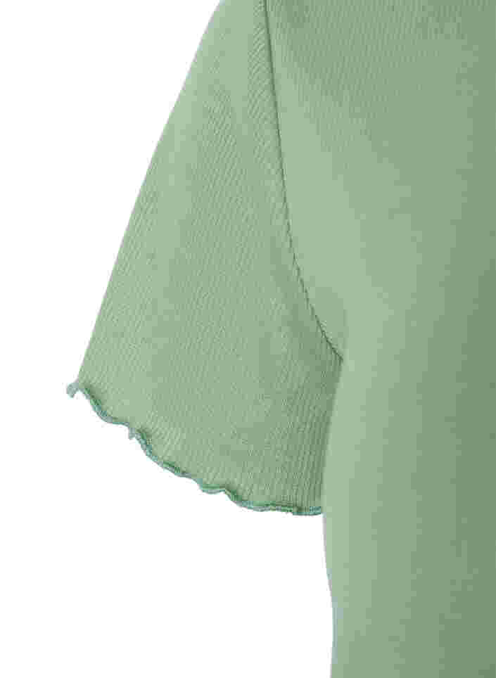 Maternity t-shirt in rib, Green Bay, Packshot image number 3