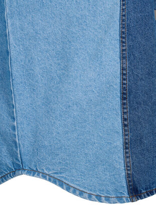 Colorblock denim jacket, Light Blue Denim, Packshot image number 3