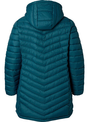 Lightweight jacket with pockets and detachable hood, Deep Teal, Packshot image number 1