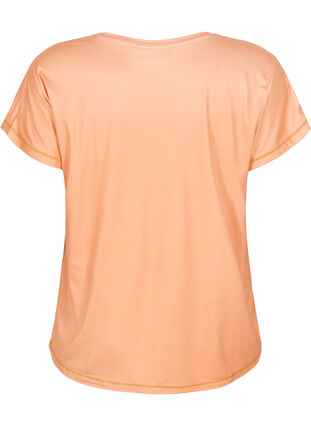 Short-sleeved training t-shirt, Apricot Nectar, Packshot image number 1
