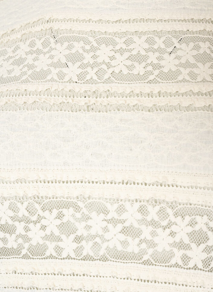 Lace blouse with long sleeves, Vanilla, Packshot image number 2
