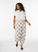 Blouse in viscose with broderie anglaise, Beige, Model image number 1