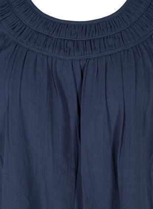 Sleeveless cotton top with an A-line cut, Mood Indigo, Packshot image number 2