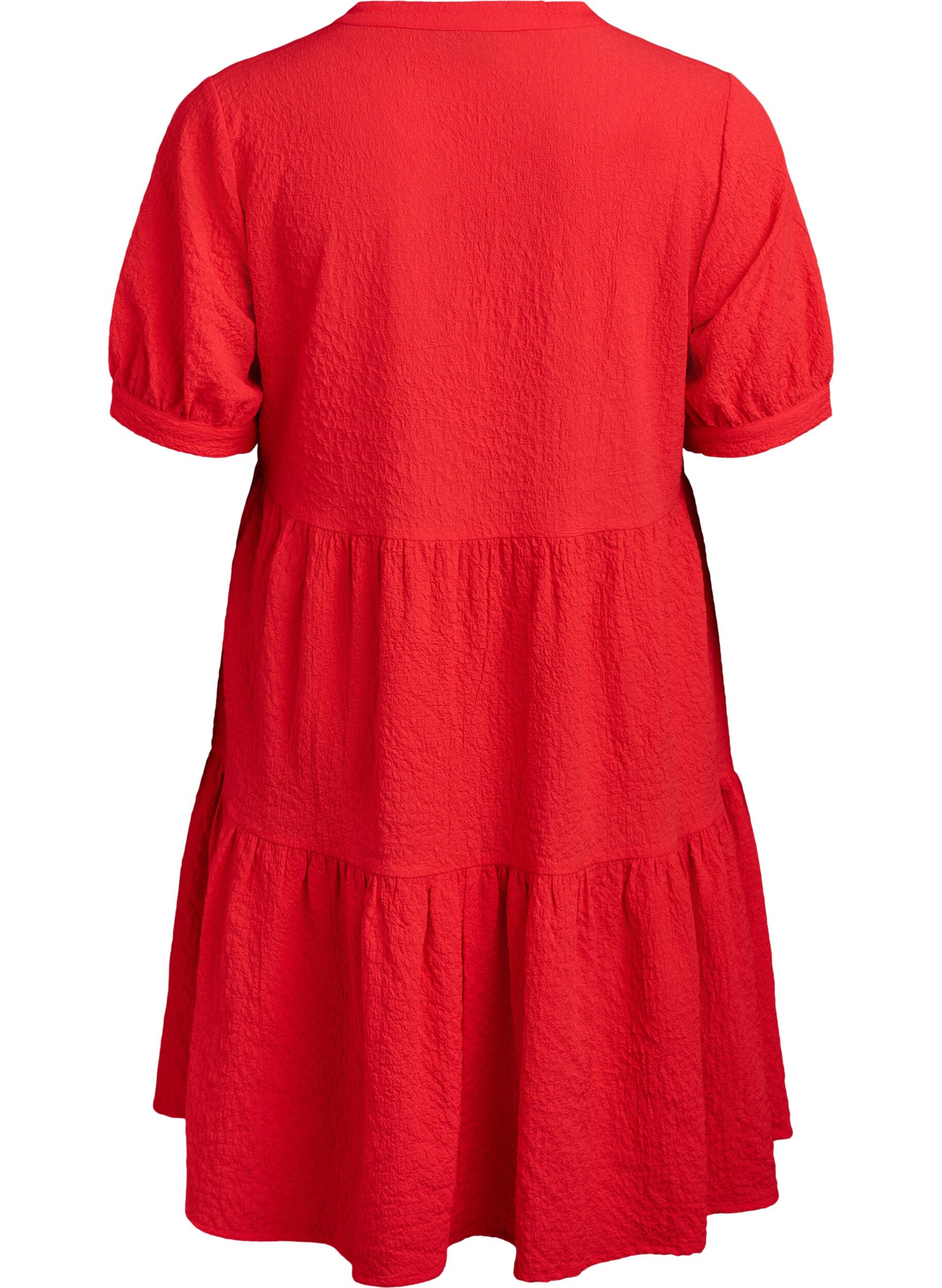ZizzifashionShort A-line dress, Red, Packshot image number 1