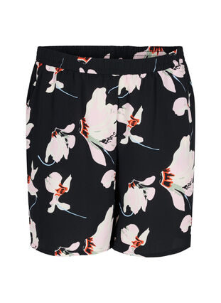 Printed shorts with pockets, Big Flower AOP, Packshot image number 0