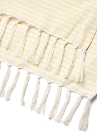 Striped hammam towel with fringes, Brook Green Comb, Packshot image number 3