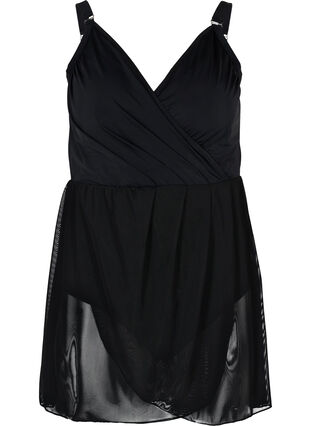 Swim dress with light padding, Black, Packshot image number 0