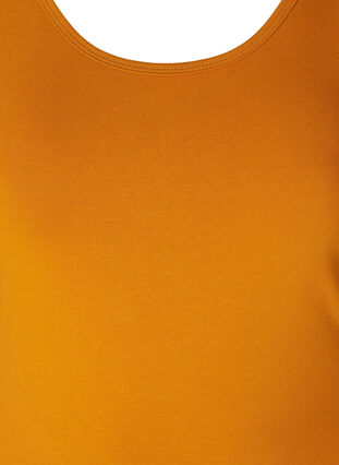 Solid colour basic top, Buckthorn Brown, Packshot image number 2