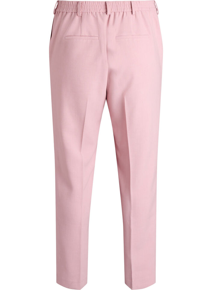Tailored trousers with a high waist and straight fit, Rose, Packshot image number 1