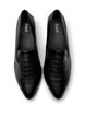 Wide fit - Loafers with a croc effect, Black, Packshot image number 2