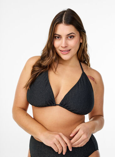 Sea Level Essentials Triangle Top in Black Sea Level Essentials Triangle Top in Black