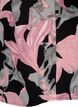 Shirt blouse with v-neck and print, Black Pale Mauve Fl., Packshot image number 3