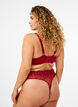 Padded lace bra with underwire, Red, Model image number 1