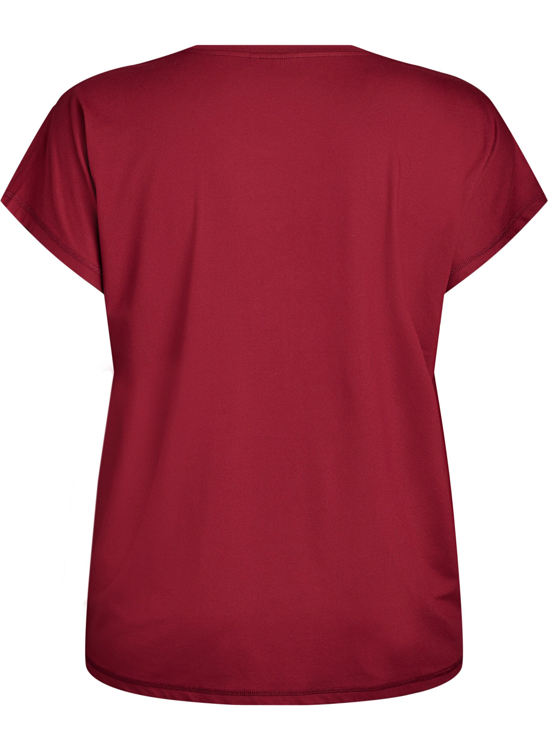 ZizzifashionSolid-coloured training T-shirt, Red, Packshot image number 1