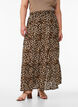 Long skirt with elasticated waist, Brown, Model image number 2
