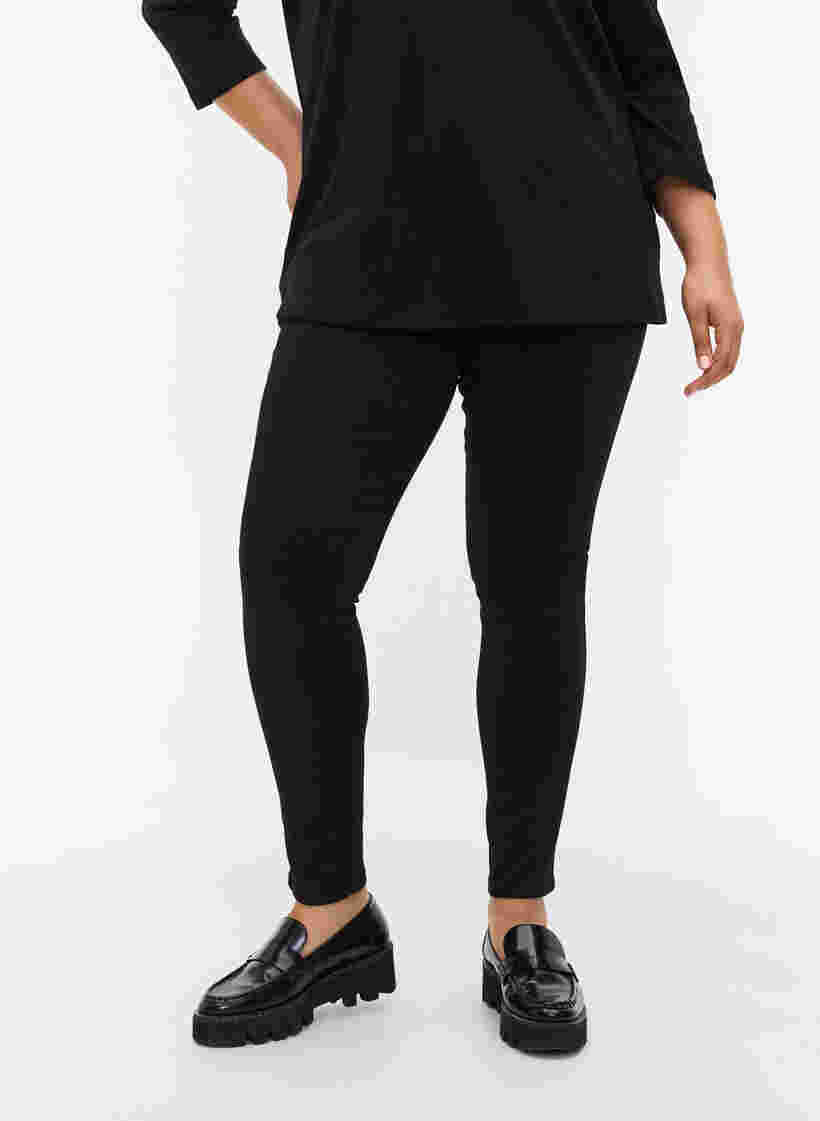 Stay Black Amy jeans with a high waist, Black, Model image number 3