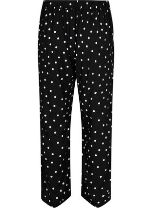 Lose viscose pants with dots, Black Dot, Packshot image number 1
