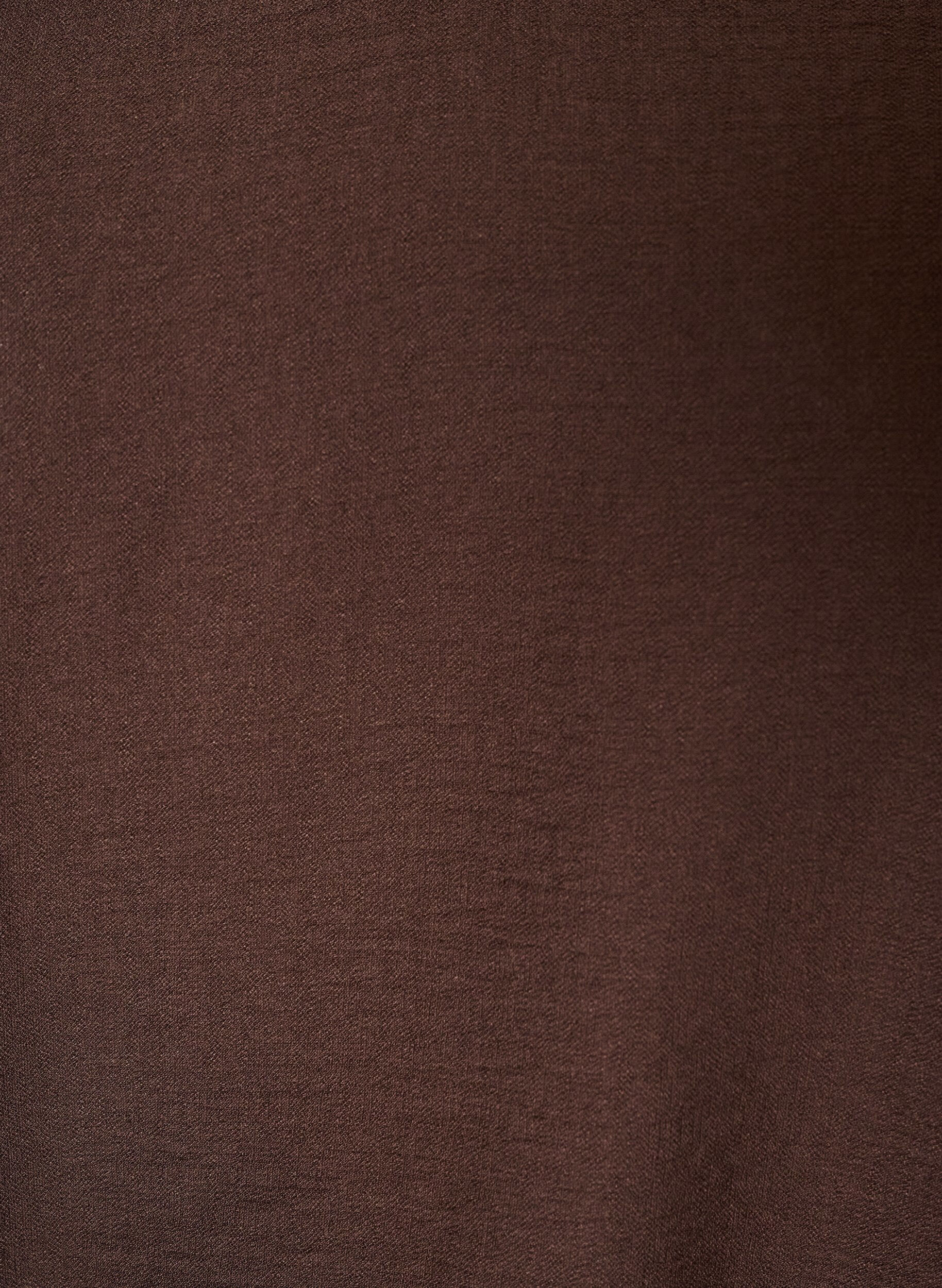 ZizzifashionViscose blouse with V-neck and balloon silhouette, Brown, Packshot image number 2