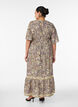 Viscose maxi dress with a paisley print, Yellow, Model image number 1