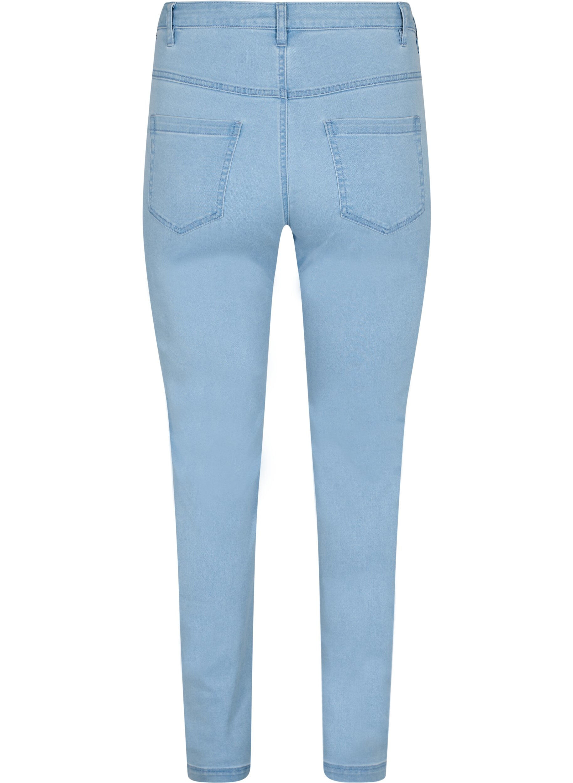 Zizzifashion Slim fit Emily jeans with normal waist, Light Blue, Packshot image number 1