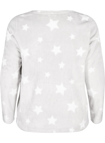 Long-sleeved blouse with stars, Grey Star, Packshot image number 1