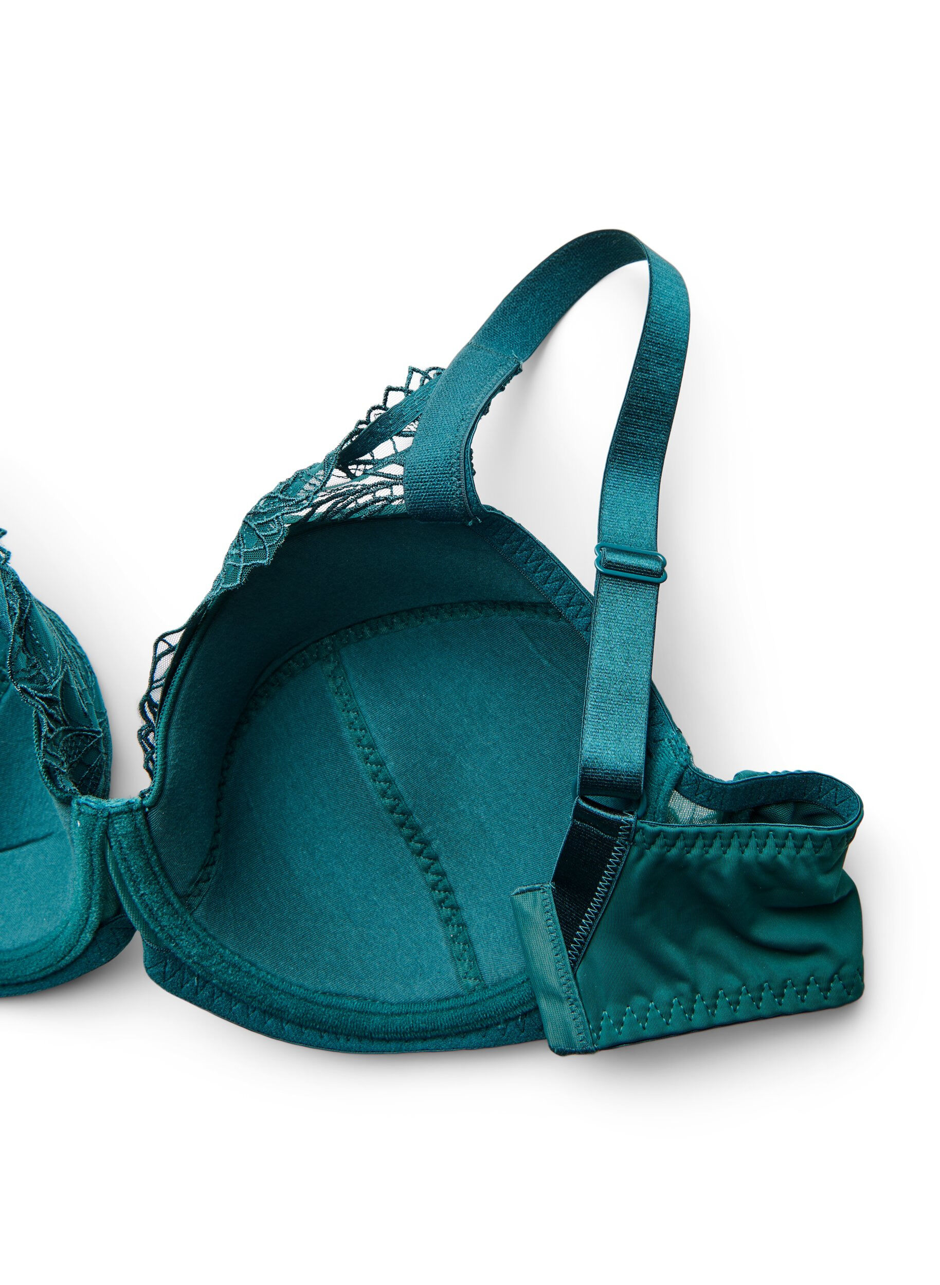 ZizzifashionPadded lace bra with underwire, Green, Packshot image number 3
