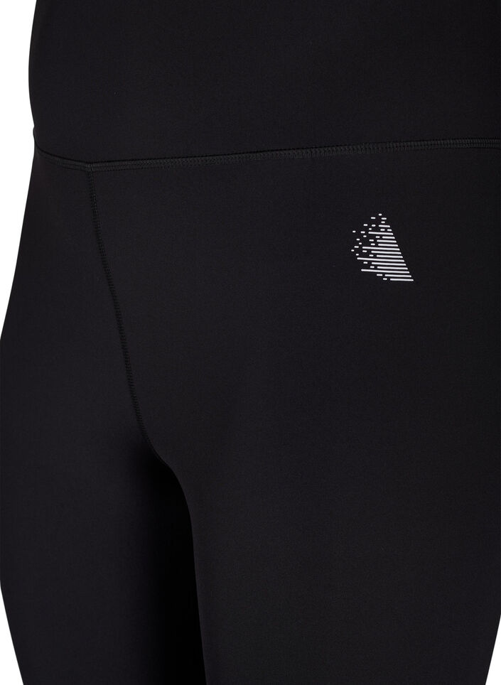 CORE, SUPER TENSION TIGHTS - 3/4 training tights with pocket, Black, Packshot image number 2