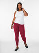Basic viscose leggings, Red, Model image number 1