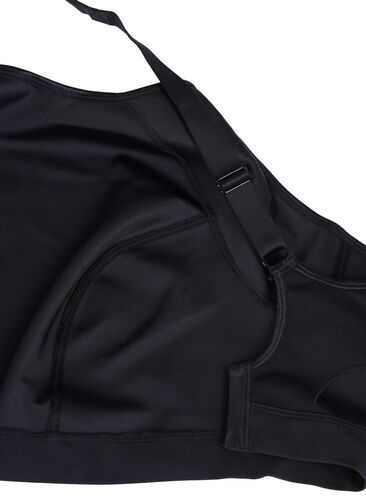 CORE, SUPER HIGH, SPORTS BRA - Sports bra with adjustable shoulder straps, Black, Packshot image number 2