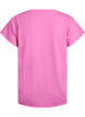 Loose training t-shirt with v-neck, Pink, Packshot image number 1