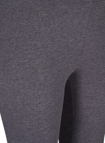 Gray melange leggings, Dark Grey Melange, Packshot image number 2