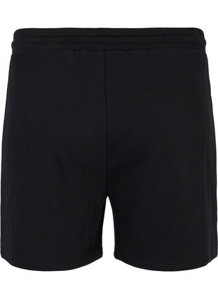 Drawstring workout shorts, Black, Packshot image number 1