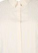 Long striped cotton shirt, White/Natrual Stripe, Packshot image number 2