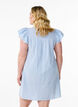Short striped dress with ruffles, Light Blue, Model image number 2