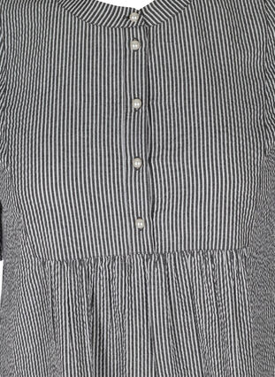 Cotton tunic with striped print, Black Stripe, Packshot image number 2