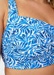 Bikini top with padding and print, Blue, Model image number 3
