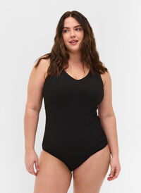 Swimsuit with cross back, Black, Model