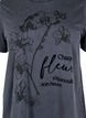 Organic cotton T-shirt with print, Grey, Packshot image number 2