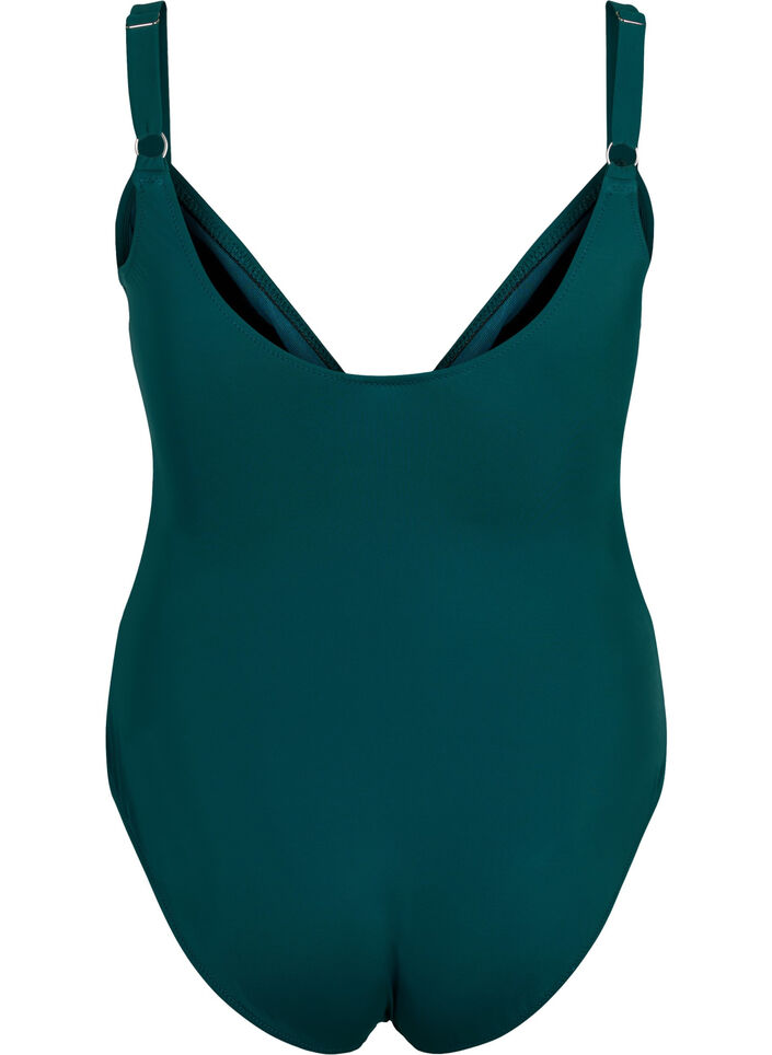 Wrap swimsuit, Green, Packshot image number 1